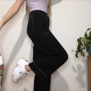 Brand new black Urban outfitters wide leg jeans!